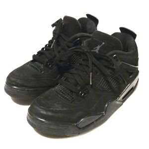 Jordan Black Cat 4 Size 6.5Y All Black Used No Box  408452-010